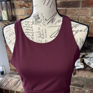 Burgundy Sleeveless Top